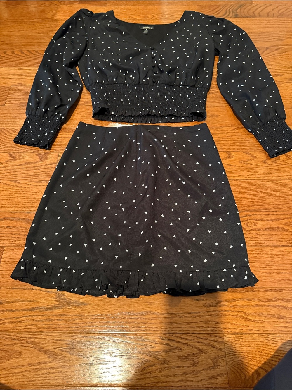Aqua skirt and top set